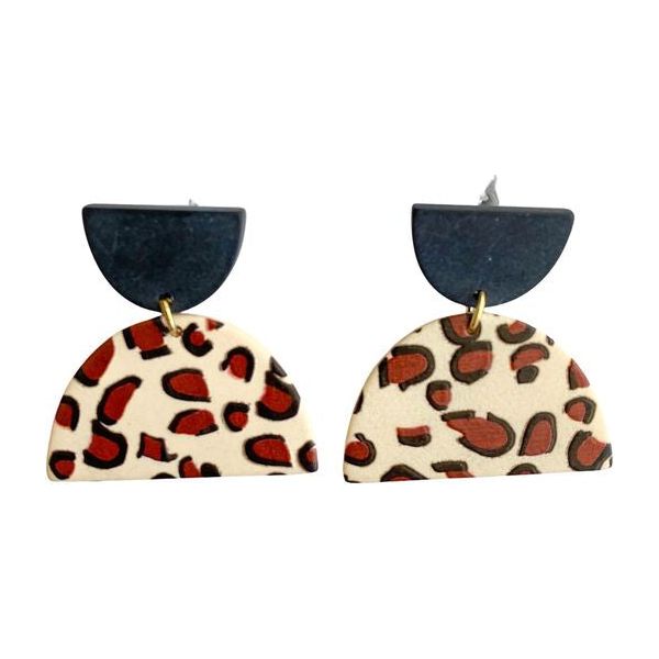 leopard animal print earrings on sale