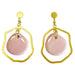 pink nad gold discounted sale earrings