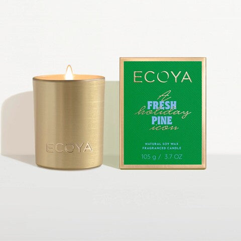 mini gold candle ecoya chrismtas