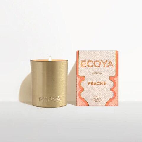 mini peachy candle ecoya