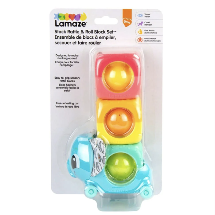 Lamaze Stack Rattle & Roll Block Set