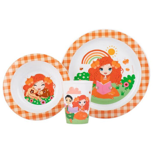 plate bowl and cup for baby mealtime set