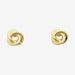 Pair of gold knot earrings 