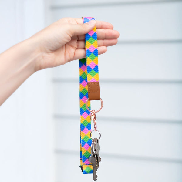 fabric lanyard key chain