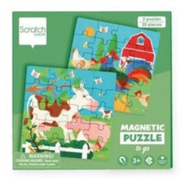 magnetic farm puzzle for kids entertainment when travelling