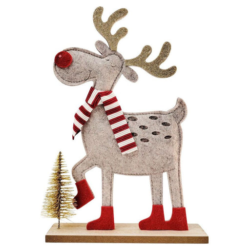 felt reindeer standing table and mantel decoration