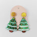 christmas tree earrings