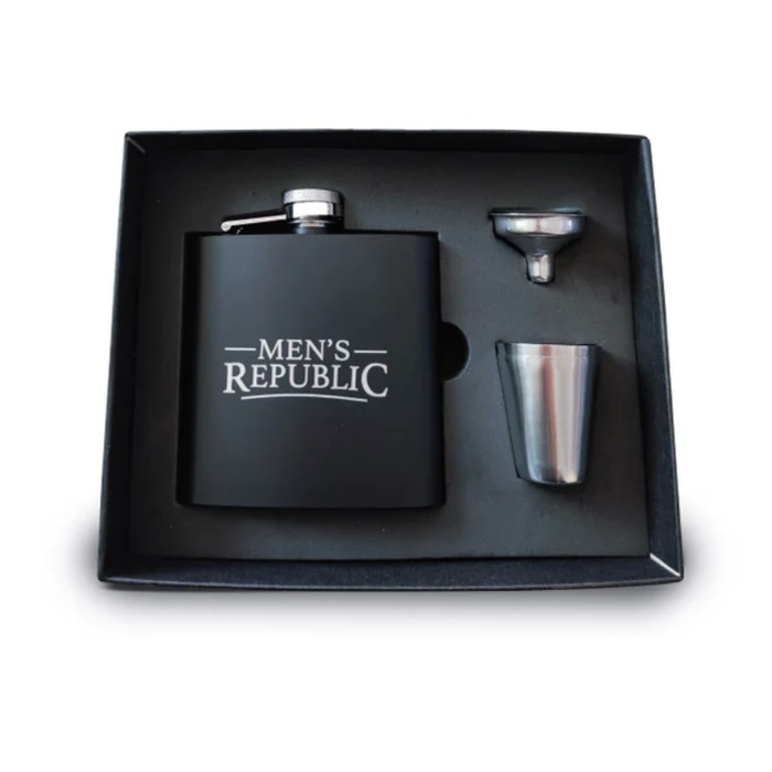 Hip Flask with Funnel and 2 Cups