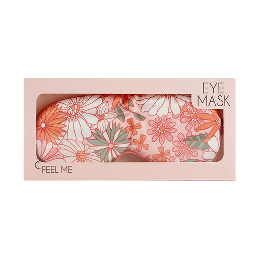 retro floral soft eye mask for bedtime