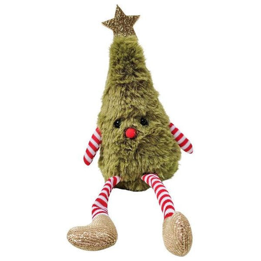 fluffy green christmas tree to sit on shelf