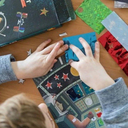 foil art activity kit for kids space themed