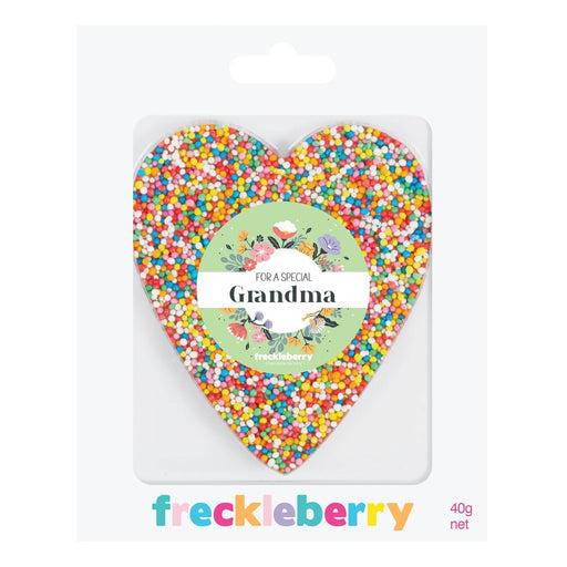 grandma chocolate heart freckle
