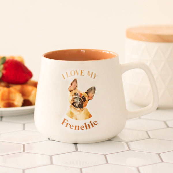 frenchie dog breed mug