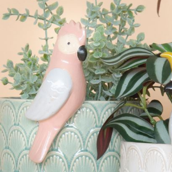 Galah Pink Bird Pot Hanger