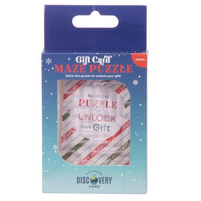 Gift card maze puzzle christmas
