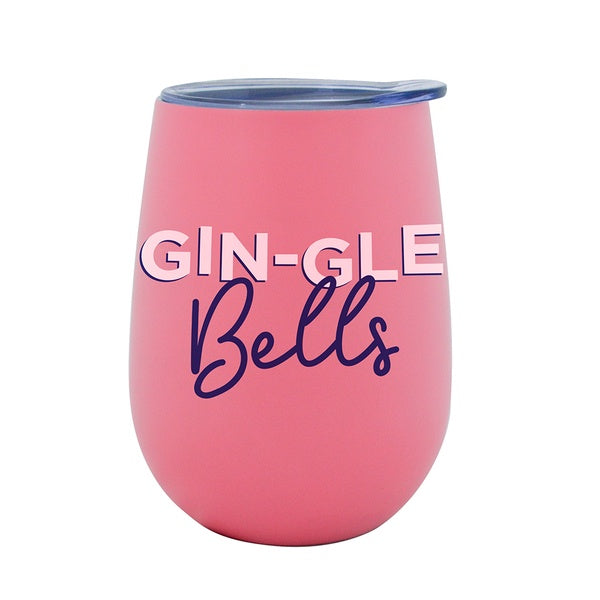 gingle bells christmas wine tumbler