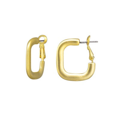 Gold hoop earrings 