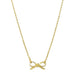 Gold bow-shaped pendant necklace  
