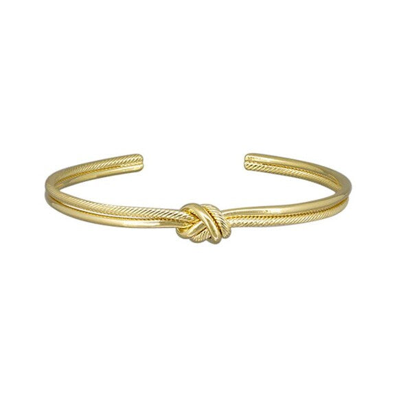 Gold knot bracelet bangle tiger tree