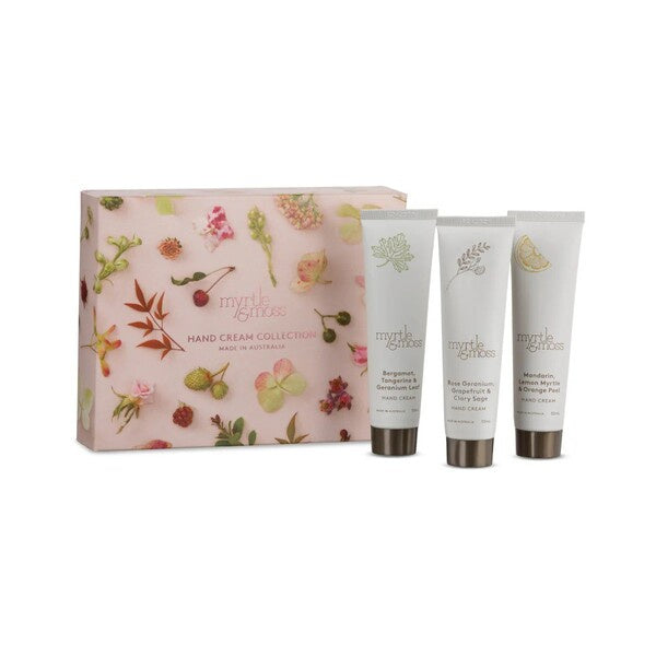 myrtle & moss hand cream collection gift pack