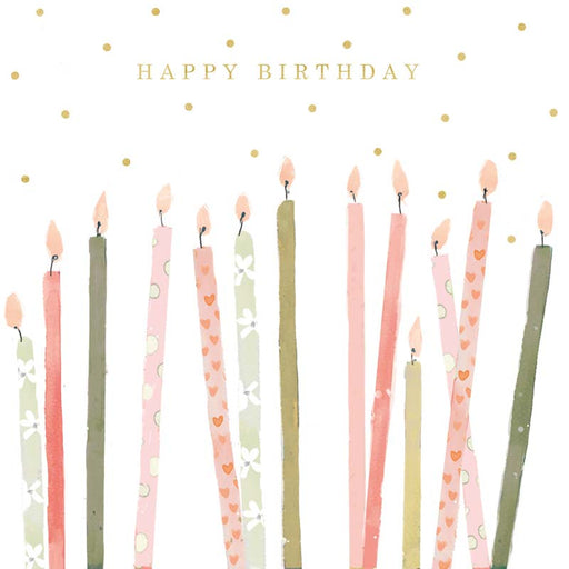 happy birthday candles card