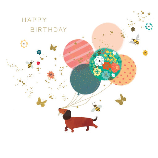 sausage dog dachshund birthday card