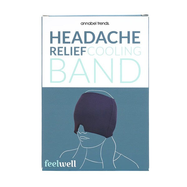 headache relief cooling band with 'feelwell' branding 
