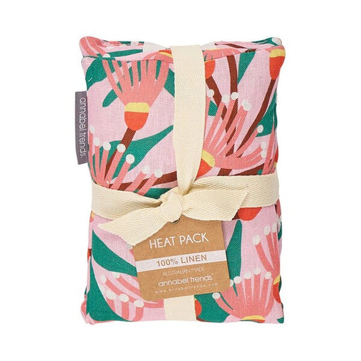 linen Heat pack with floral pattern 