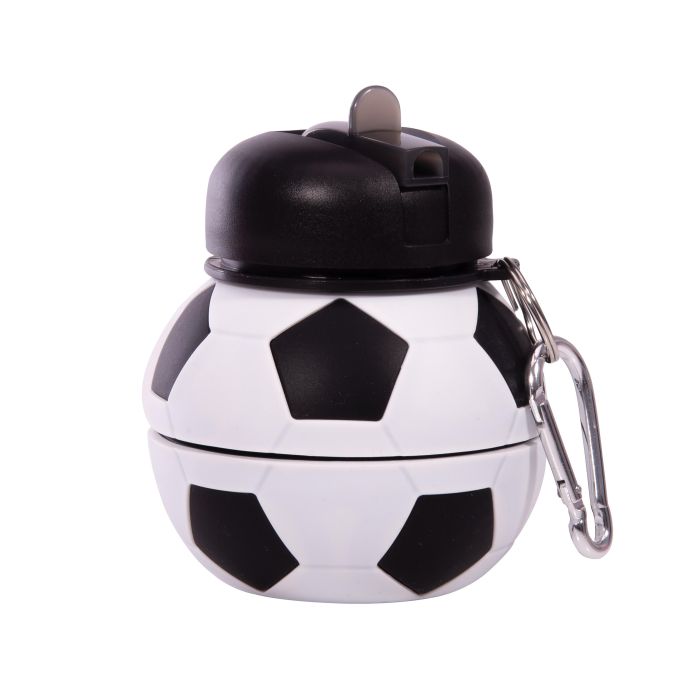 Discovery Zone Collapsible Soccer Sports Drink Bottle