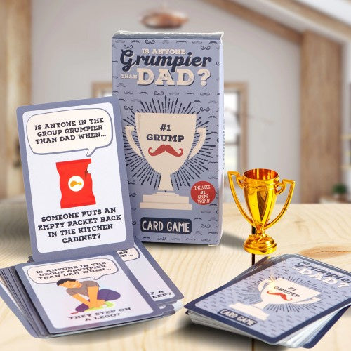 is anyone grumpier than dad family card game