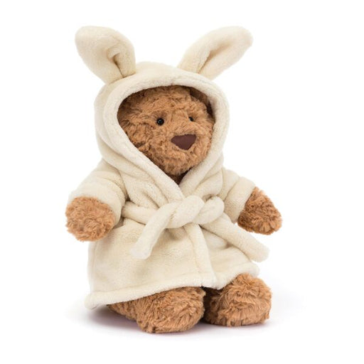 jellycat bartholomew bear in bathrobe