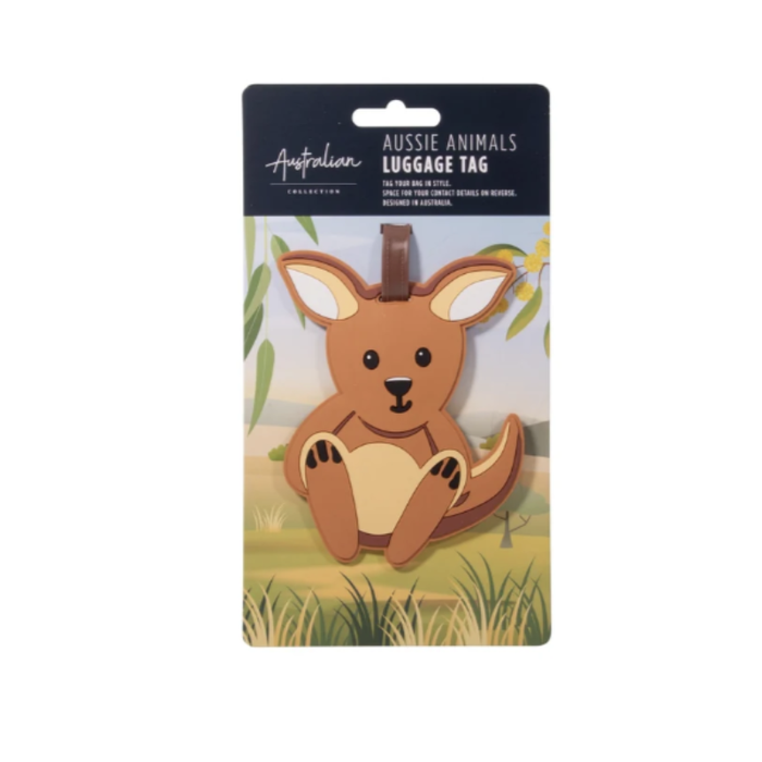 Cute Kangaroo Luggage Tag