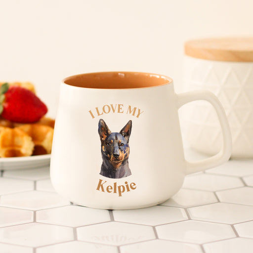 i love my kelpie dog breed cup