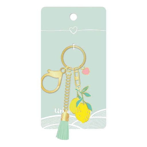 lemon with tassel keychain