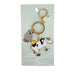Keychain with cow and sheep charms 