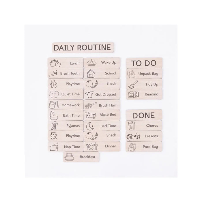 Daily Routine Magnet Set