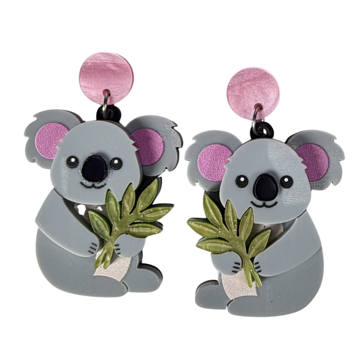 Iris Koala Earrings