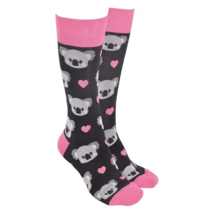 Sock Society Koala Heart Socks Black