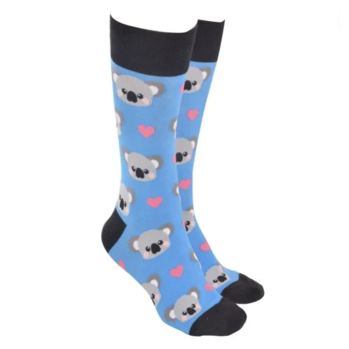 Sock Society Koala Heart Socks Blue