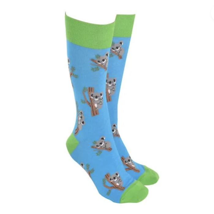 Sock Society Koala in Tree Socks Teal
