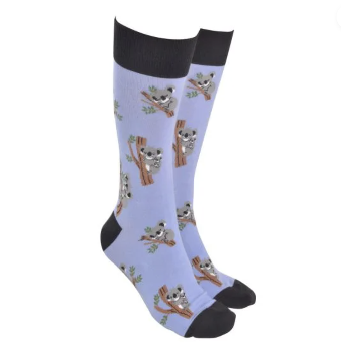 Sock Society Koala in Tree Socks Purple
