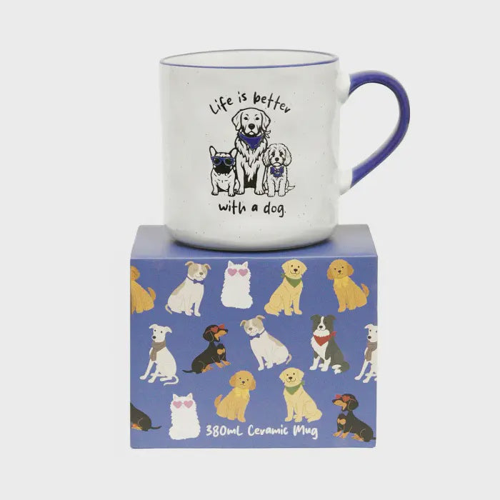 Loved By My Life Is Better With A Dog Mug