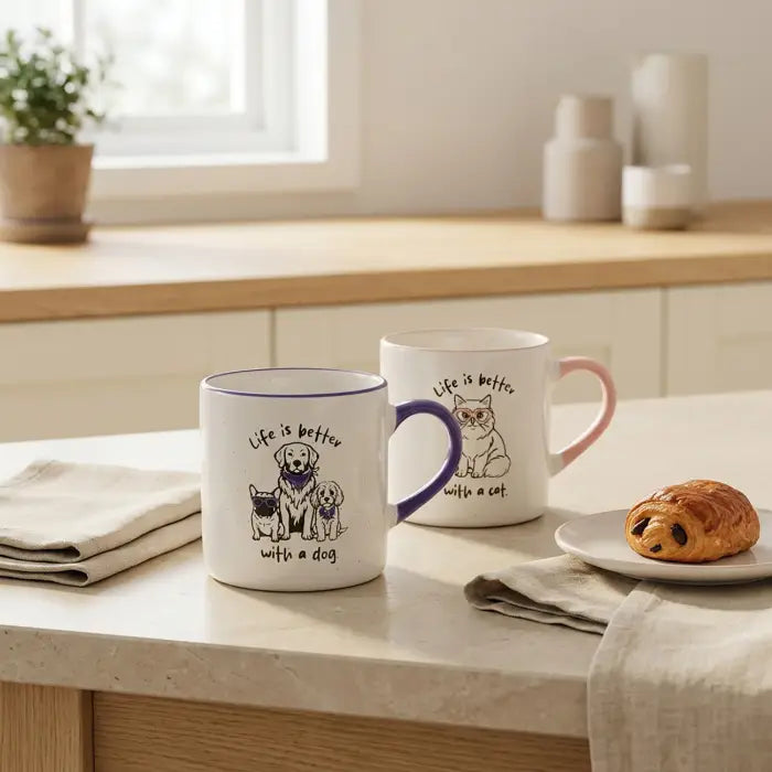 Loved By My Life Is Better With A Dog Mug