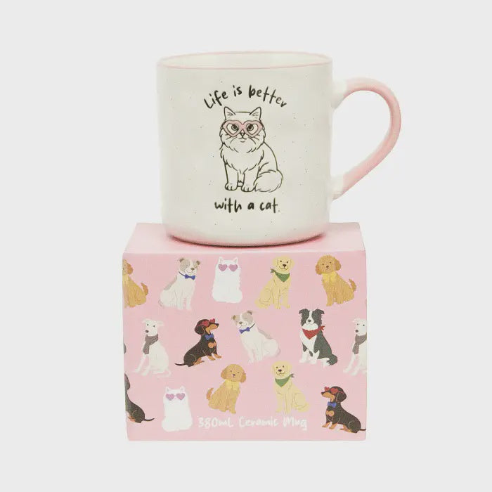 Loved By My Life Is Better With A Cat Mug