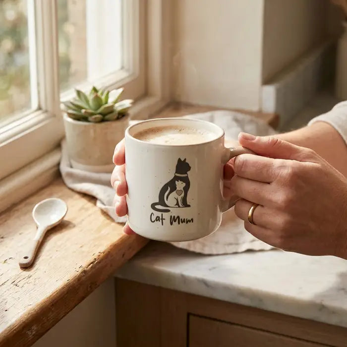 Loved By My Cat Mum Mug
