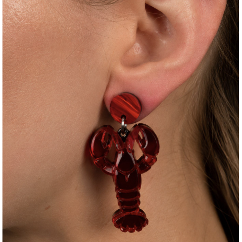 Iris Lobster Earrings