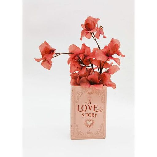 love story book vase for flowers at home