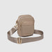 Beige crossbody bag with a strap 