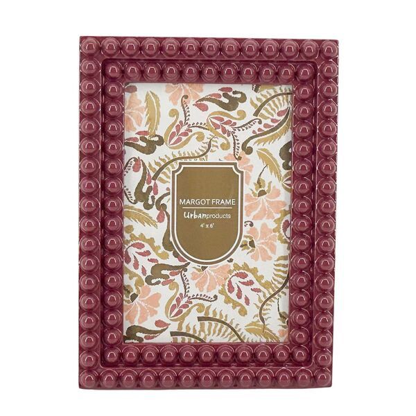 Decorative photo frame burgandy