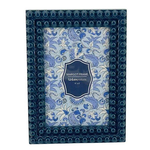 Decorative blue frame with floral pattern and 'Urban products' branding